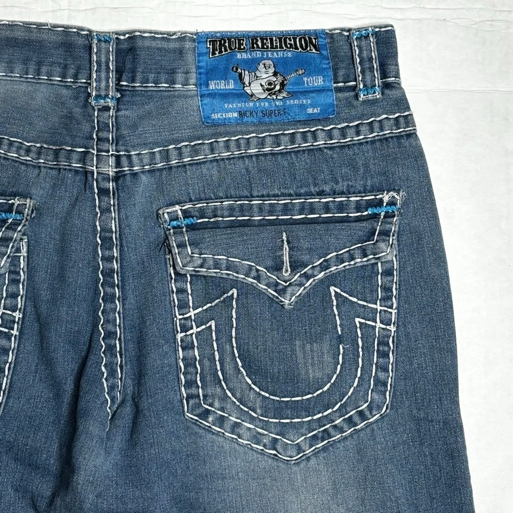 Vintage True Religion Ricky Super-T Baggy Fit Distressed Jeans